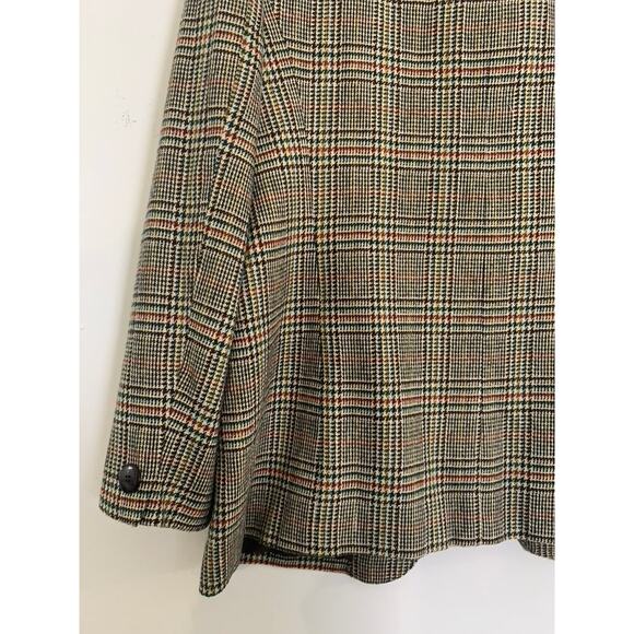 Vintage Worthington Houndstooth Plaid Blazer Womens Size 12 Gingham Academia - Picture 8 of 8